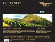 Tablet Screenshot of eaglesnestwines.com